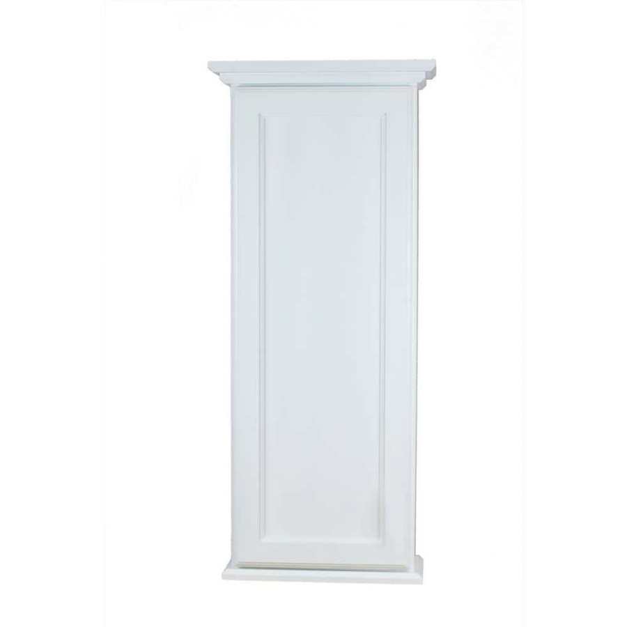 Bathroom Wall Cabinets * | Wg Wood Products Leesburg 4.25 X 15.5 X 43.5 Primed Gray Bathroom Storage Wall Cabinet