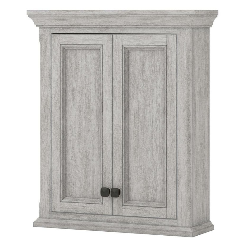 Bathroom Wall Cabinets * | Foremost Ellery 24 In. W X 8 In. D X 28 In. H Gray Bathroom Storage Wall Cabinet In Vintage Grey