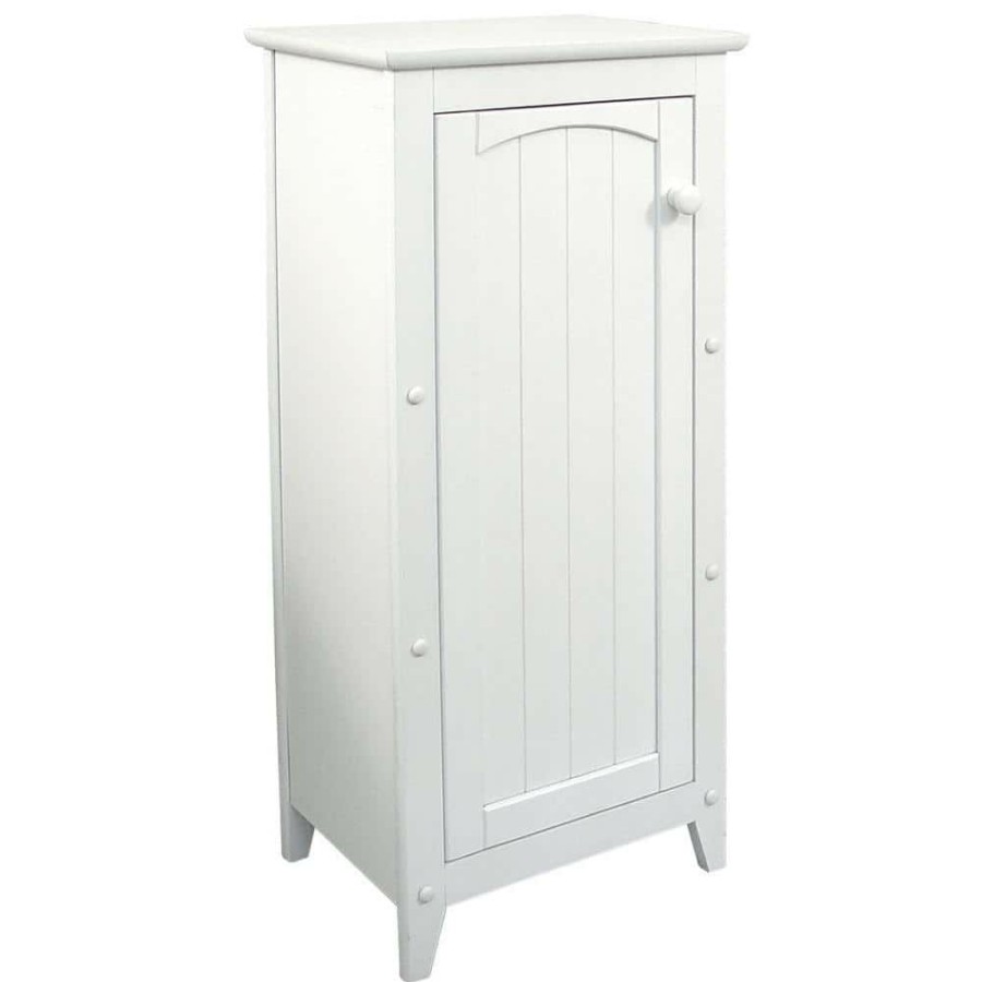 Linen Cabinets * | Catskill Craftsmen 16-1/2 In. W X 36 In. H X 12-1/2 In. D Bathroom Linen Storage Cabinet In White