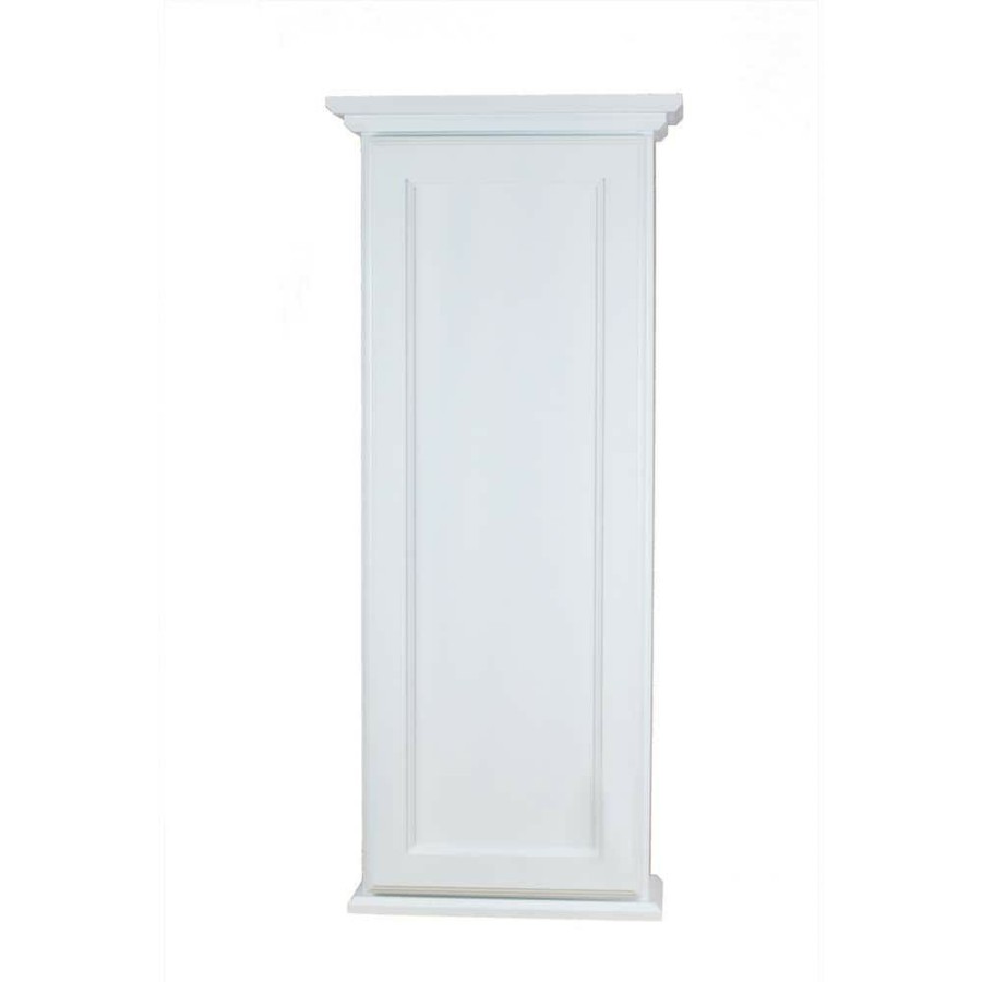 Bathroom Wall Cabinets * | Wg Wood Products Leesburg 4.25 In. X 15.5 In. X 49.5 In. White Enamel Bathroom Storage Wall Cabinet