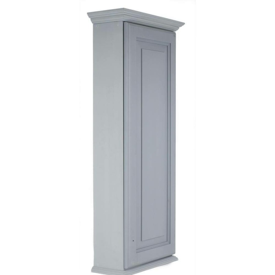 Bathroom Wall Cabinets * | Wg Wood Products Atwater 4.25 X 17 X 49.5 Primed Gray On The Wall Cabinet