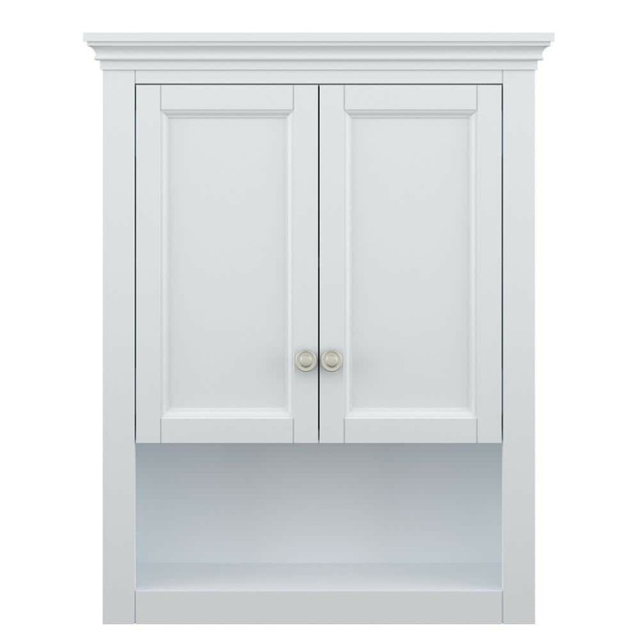 Bathroom Wall Cabinets * | Home Decorators Collection Lamport 26 In. W X 32 In. H Wall Cabinet In White