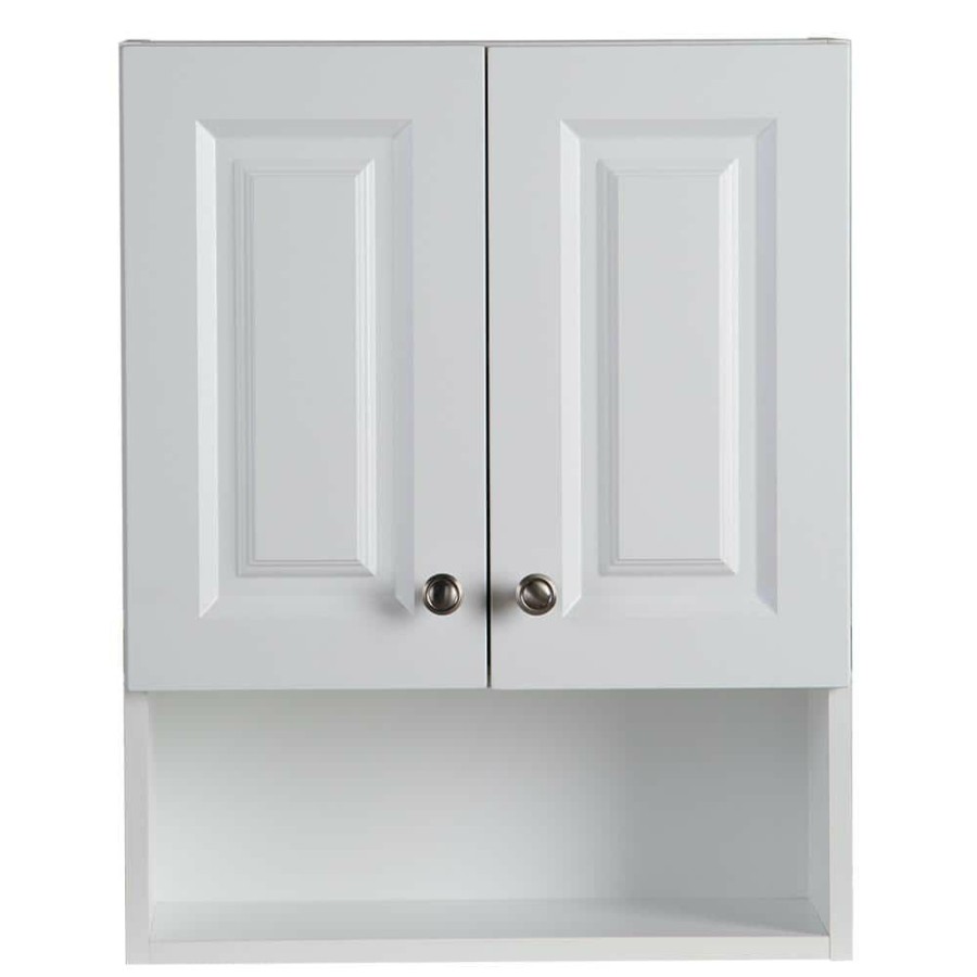 Bathroom Wall Cabinets * | Glacier Bay Lancaster 20.5 In. W Wall Cabinet In White