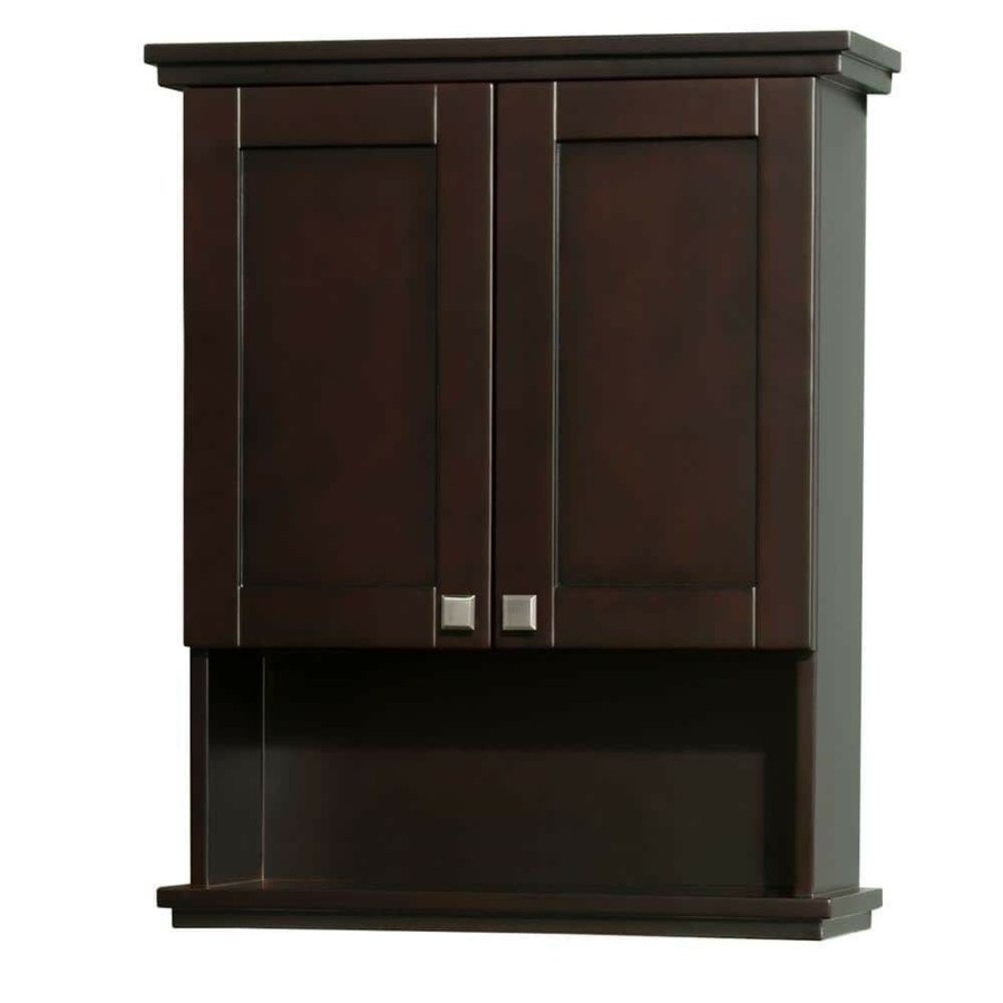 Bathroom Wall Cabinets * | Wyndham Collection Acclaim 25 In. W X 30 In. H X 9-1/8 In. D Bathroom Storage Wall Cabinet In Espresso