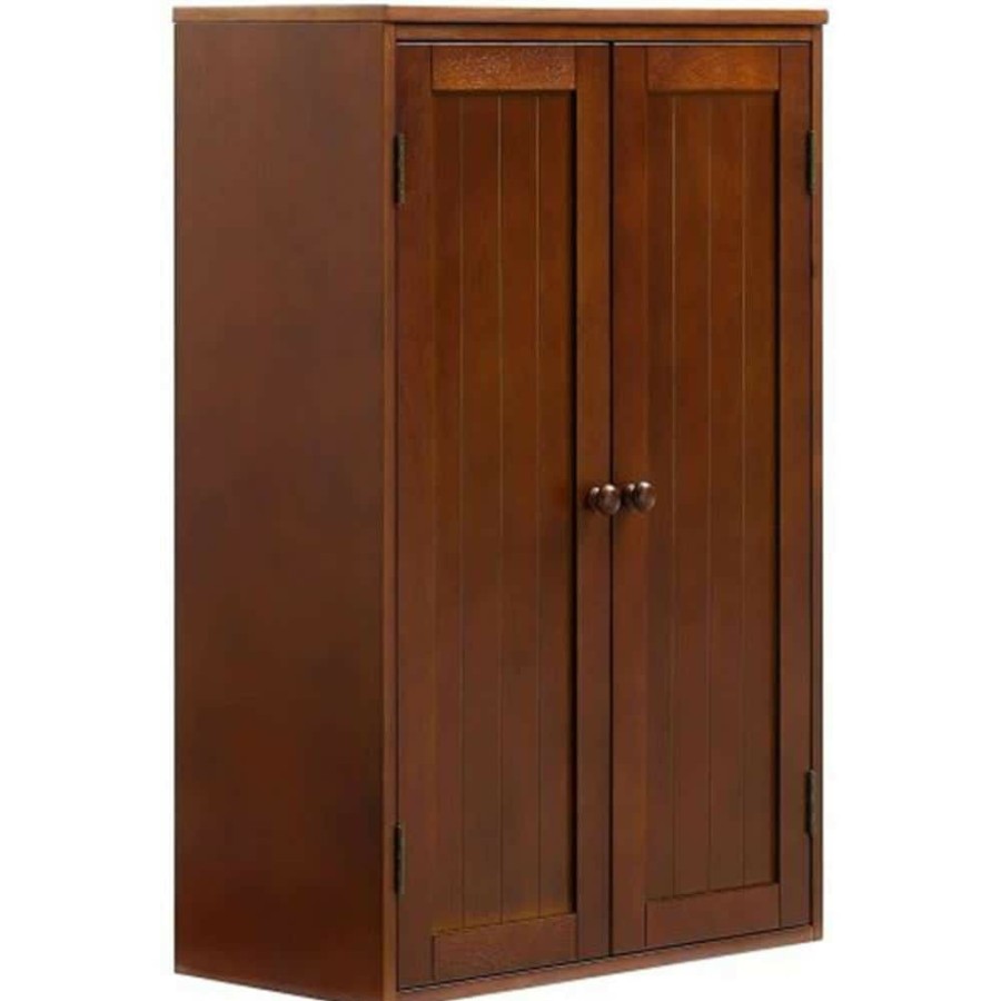 Bathroom Wall Cabinets * | Unbranded 23.25 In. W X 11.75 In. D X 36 In. H Walnut Bathroom Storage Wall Cabinet