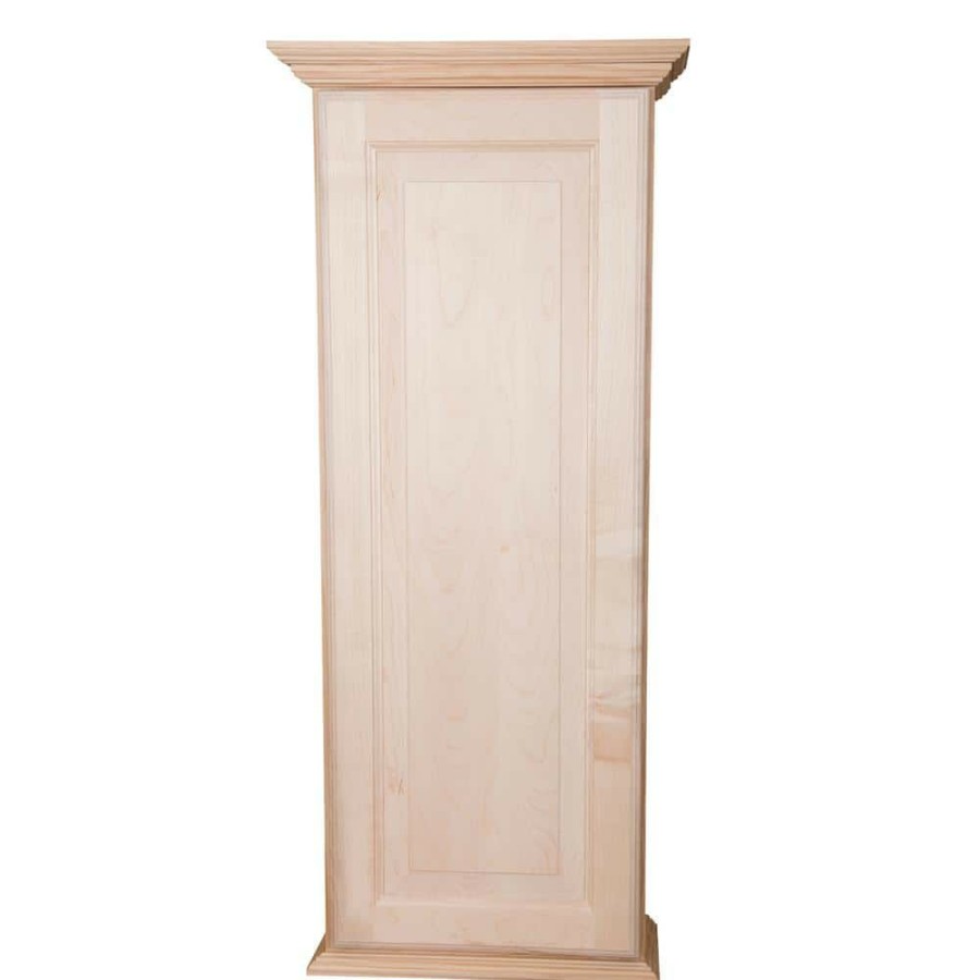 Bathroom Wall Cabinets * | Wg Wood Products Atwater 4.25 X 17 X 37.5 Unfinished Wood On The Wall Cabinet