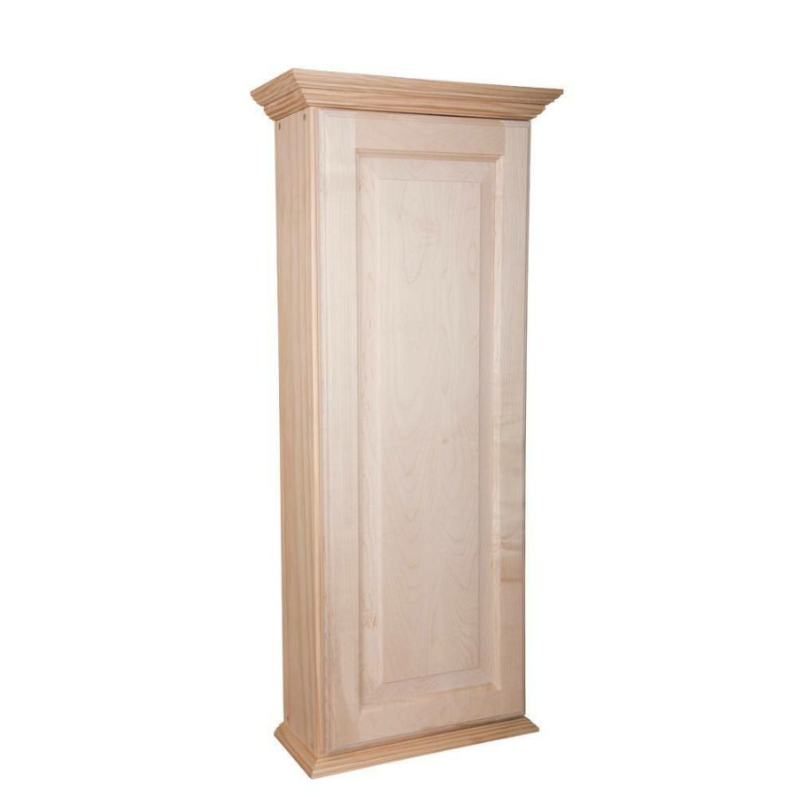 Bathroom Wall Cabinets * | Wg Wood Products Atwater 4.25 X 17 X 37.5 Unfinished Wood On The Wall Cabinet