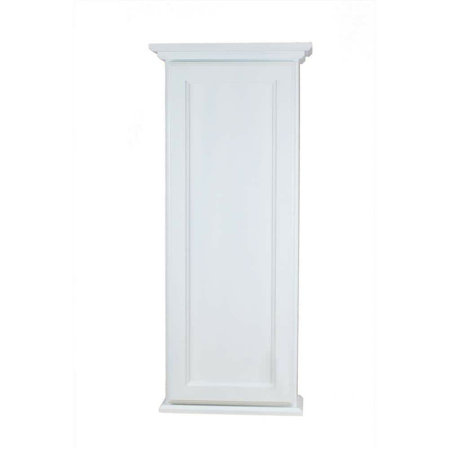 Bathroom Wall Cabinets * | Wg Wood Products Leesburg 4.25 X 15.5 X 31.5 White Enamel Bathroom Storage Wall Cabinet