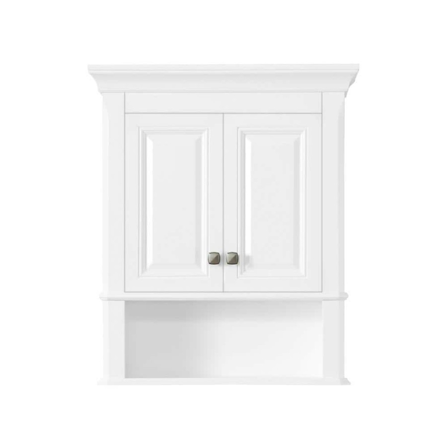 Bathroom Wall Cabinets * | Home Decorators Collection Moorpark 24 In. W Wall Cabinet In White