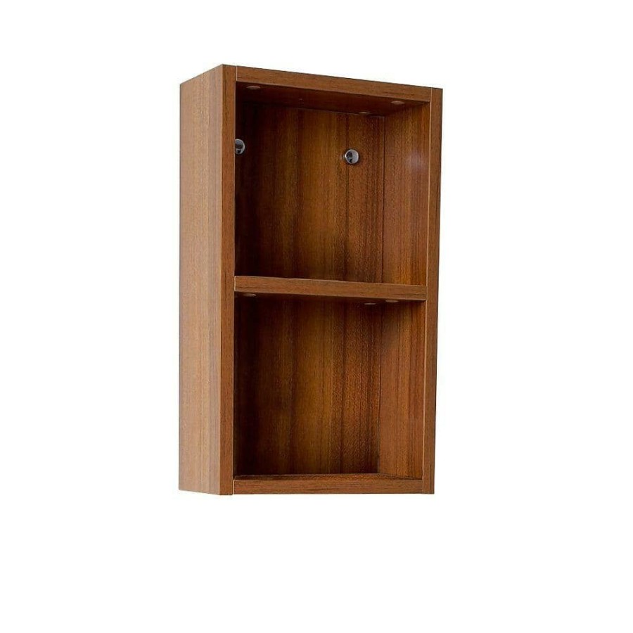 Bathroom Wall Cabinets * | Fresca 12 In. W Linen Storage Cabinet In Teak