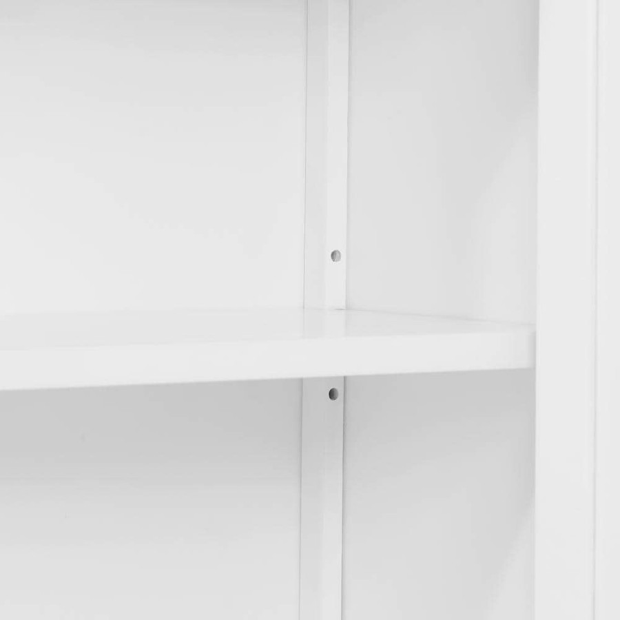 Linen Cabinets * | Alaterre Furniture Dover 27 In. W X 28 In. D X 10 In. H Free Standing Linen Cabinet With Shelving In White