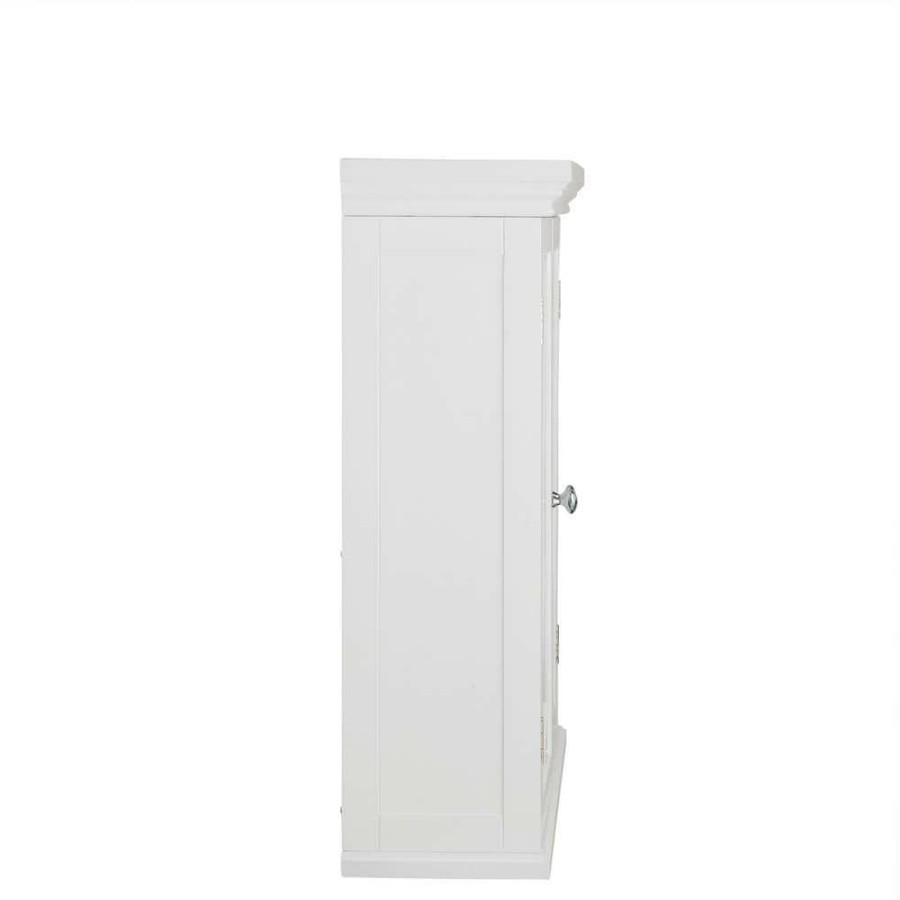 Bathroom Wall Cabinets * | Elegant Home Fashions Florence 22 In. W Wall Cabinet In White